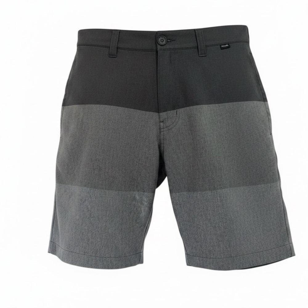 TravisMathew Mens Sz 32 Grey Colorblock Golf Shorts Stretch Performance (CC23)